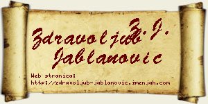Zdravoljub Jablanović vizit kartica